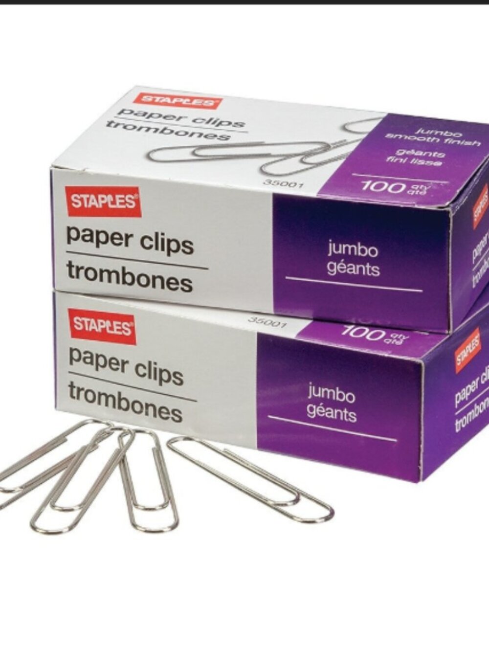 staples paper clips (100 qty)